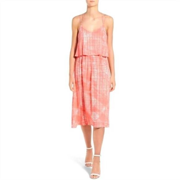 Cupcakes and Cashmere Paloma Dress Pacific Coral and White Size XS NWT - Picture 2 of 12